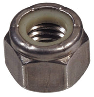 The Hillman Group 43750 7/8-9-Inch Nylon Insert Lock Nut, Stainless Steel, 2-Pack (2)