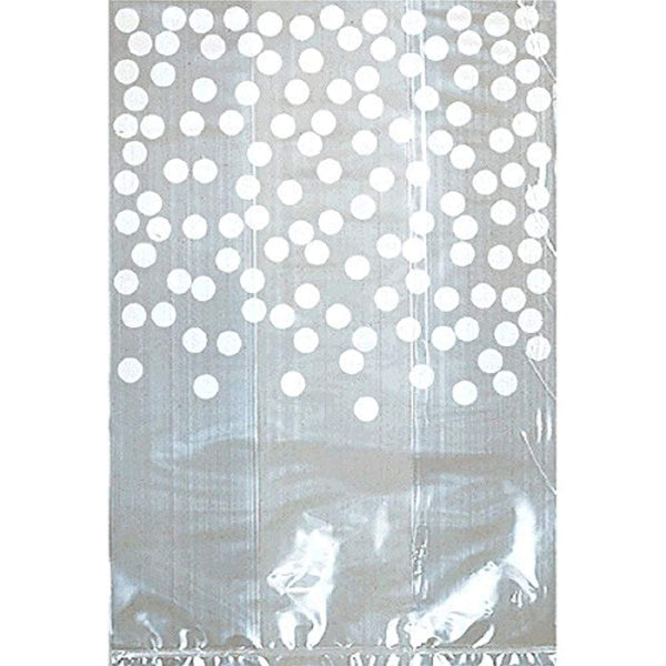 White Cello Bag with Dots, Multicolor