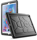 Poetic TurtleSkin New iPad 9.7 Inch 2017/2018 Cover Case with Heavy Duty Protection Silicone and Sound-Amplification Feature for Apple iPad 9.7 2017 / iPad 9.7 2018 Black