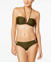 RACHEL Rachel Roy Womens Hipster Bikini Swim Bottom Separates Green XL