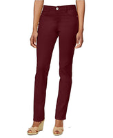 Style & Co. Petite Slim-Fit Tummy-Control, Deep Scarlet 8PS