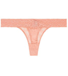 Heidi Klum Women's Lace Thong, Peach, XL