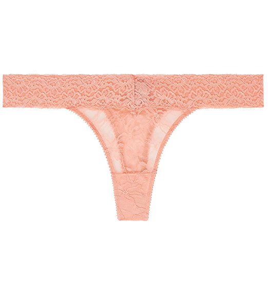 Heidi by Heidi Klum Stretch Lace Thong H37-1176B Candlelight Peach M