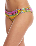 Raisins Women's Stripe Macrame Bikini Bottom