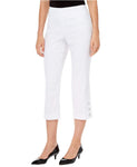 JM Collection Women's Slim-Leg Capri Pants (Bright White, XX-Large)