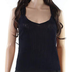 RACHEL Rachel Roy Womens Knitted Strappy Tank Top Blue XL