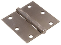 Residential Square Corner Door Hinges with Removable Pin 3-1/2"