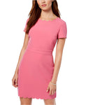 Maison Jules Women's Scalloped Sheath Dress, Blossom Pink, 10