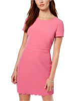 Maison Jules Women's Scalloped Sheath Dress, Blossom Pink, 10