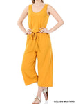 Zenana Women Sleeveless Jumpsuit with Pockets Sizes  S-XL