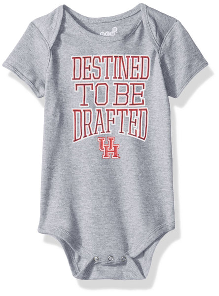 NCAA Houston Cougars Infant Bodysuit, Heather Grey, 24 Months