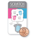 Creative Converting BB094041_PINK Gender Reveal Scratch Off Game -12 Pack Pink