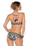 Becca by Rebecca Virtue Women's Side Tie Hipster Bikini Bottom Multi S