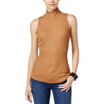 INC International Concepts Petite Ribbed Mock-Neck Sweate Heather Ginger PM