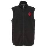 NCAA Indiana Hoosiers Kids & Youth Boys Fleece Vest, Black, Youth Large(14-16)