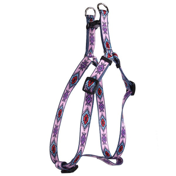 Yellow Dog Design Indian Spirit Pink Step-In Dog Harness