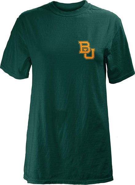 Three Square by Royce Apparel NCAA Baylor Bears Junior's Comfort Colors Short Sleeve T-Shirt, Large, Green