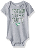 NCAA North Dakota Newborn & Infant "Destined" Short Sleeve Bodysuit, Heather Grey, 24 Months