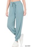 Zenana Women Soft French Terry Jogger Pants with Pockets, Sizes S - XL