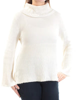 Style Co Petite Bell-Sleeve Babydoll Sweater Warm Ivory PL