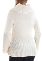 Style Co Petite Bell-Sleeve Babydoll Sweater Warm Ivory PL