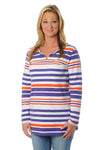 NCAA Women's Striped Tunic Fleece Top