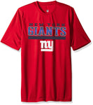 NFL Giants Performance Short Sleeve Tee -Crimson-L(14-16)