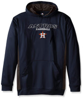 MLB Houston Astros Men's Fleece Hood, 3X Tall, Navy / StormGrey 3X