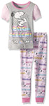 Peanuts Girls' Toddler Easter 2 Piece Cotton Set