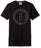 NBA Leather Tek Patch Short Sleeve Crew Neck Tee-Brooklyn Nets