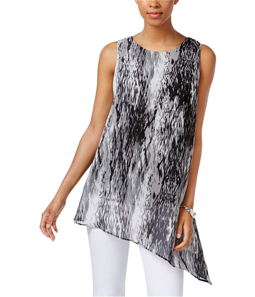 Joseph A Asymmetrical Top Gray Scale Print S