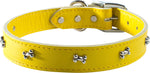 OmniPet Signature Leather Dog Collar with Bone Ornaments