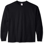 Gildan Men's Ultra Cotton Jersey Long Sleeve Tee, Black, X-Large