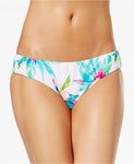 Raisins Tropical-Print Cheeky Bikini B White Multi M