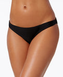 RACHEL Rachel Roy Ruched-Back Cheeky Bikini Bott Black XL