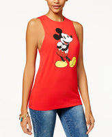 Disney Juniors Embellished Mickey Mo Red L