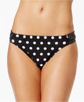 California Waves Polka Dot Side-Tab Bikini Brie Black Dot M