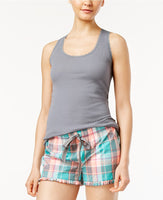 Jenni Racerback Pajama Tank Top Grey S