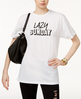 KID DANGEROUS Lazy Sunday Graphic T-Shirt White M