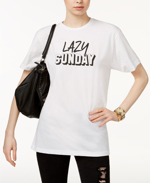 KID DANGEROUS Lazy Sunday Graphic T-Shirt White M