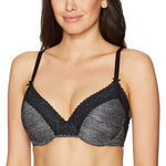 Heidi Women's T-Shirt Bra, Black 34DD