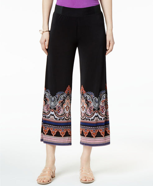 Inc International Concepts - Printed Cropped Soft Pants Black PXS