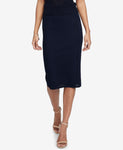 RACHEL RACHEL ROY Womens Mix Stitch Skirt NAVY XS