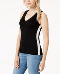 Bar III Varsity V neck Tank Black M