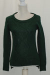 NY Collection Cable-Knit Sweater Pinegrove XS