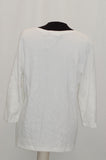 Karen Scott Cotton Henley Top Bright White XXL