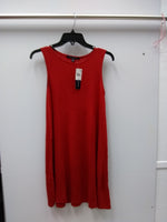 One Clothing Juniors Sleeveless A-Line Swing Dress Red XS