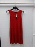 One Clothing Juniors Sleeveless A-Line Swing Dress Red XS