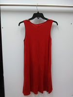 One Clothing Juniors Sleeveless A-Line Swing Dress Red XS