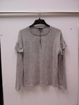 Alison Andrews Womens Long Sleeve Top Grey M